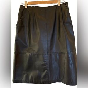 Leather Skirt black M